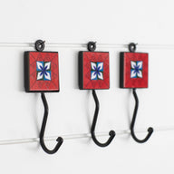 2x2 Ceramic Tile Hook Trio