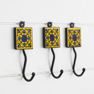 2x2 Ceramic Tile Hook Trio