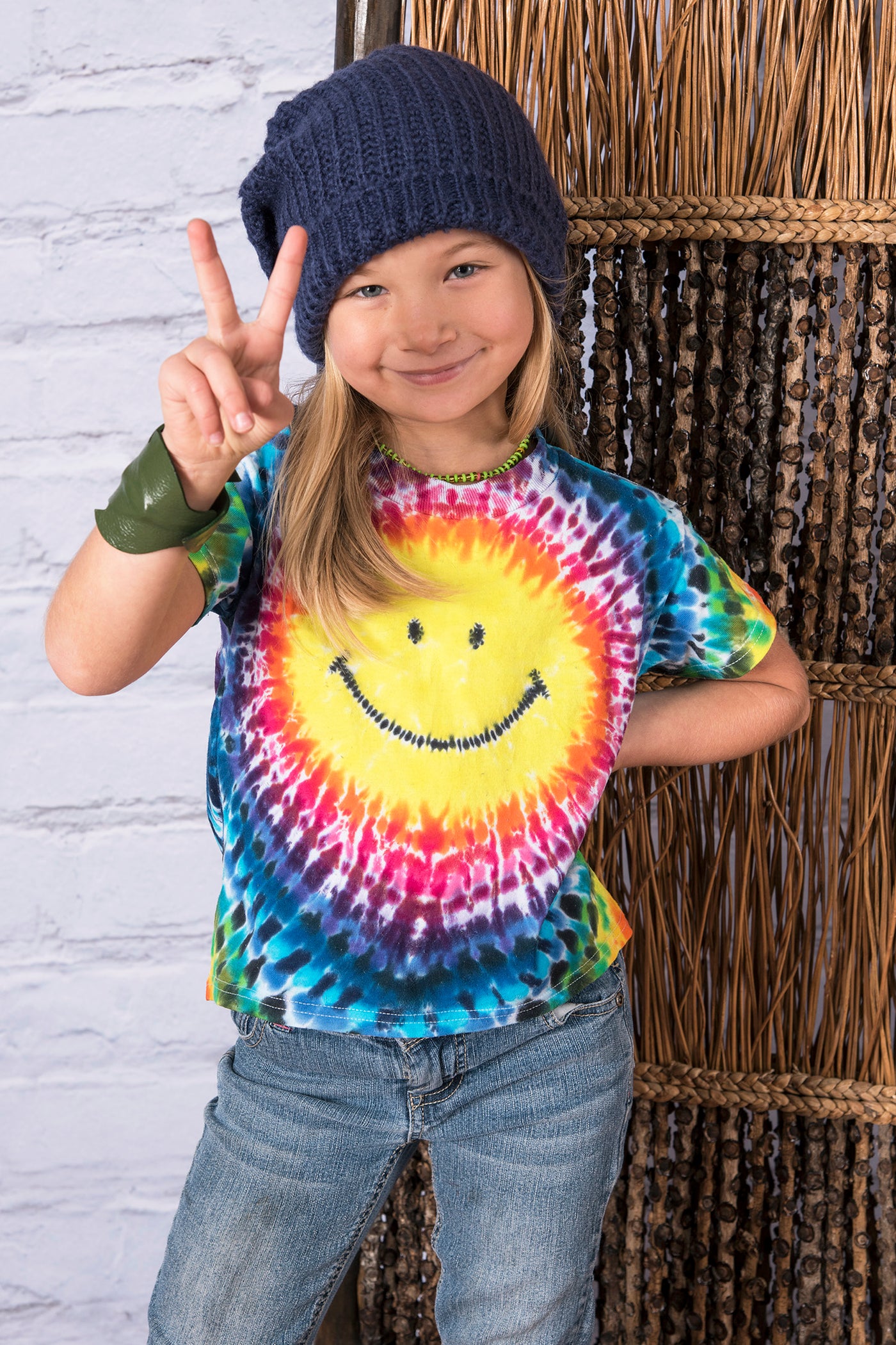 Smiley Kid's Tie Dye Tee - Mexicali Blues
