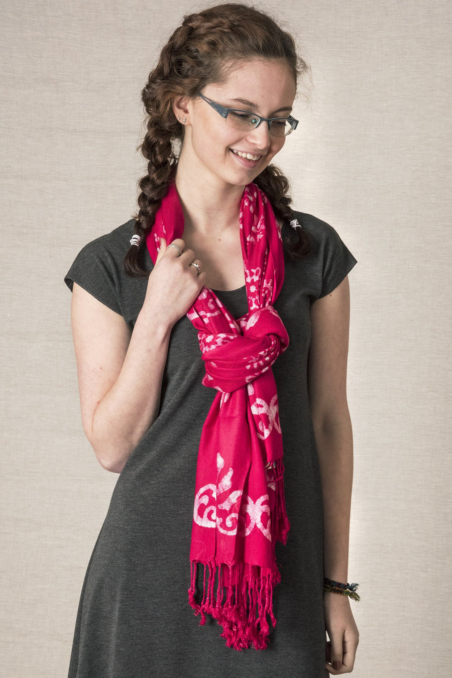 Batik Henna Print Shawl