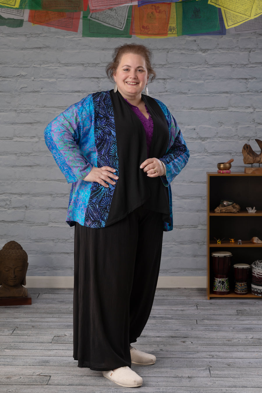 Batik Tamani Panel Cardigan