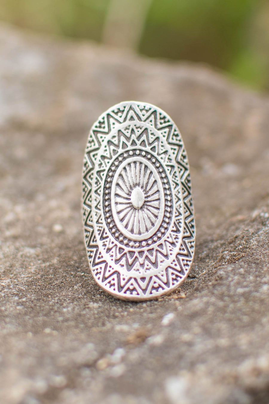 Celestial Mandala Adjustable Zamak Ring