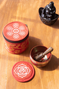 Chakra Singing Bowl With Silk Case in Third Eye - Royal Blue