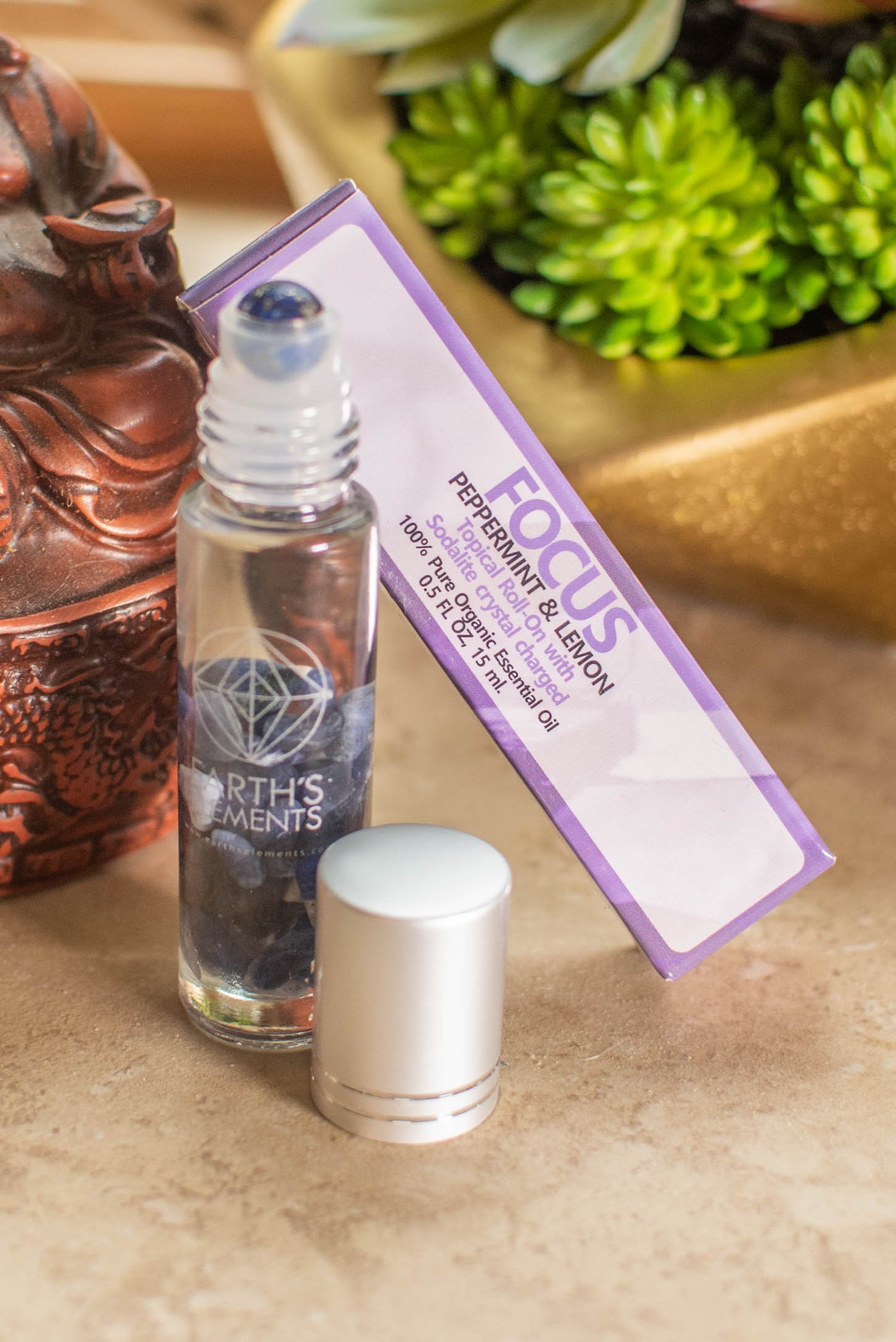 Crystal Charged Organic Essential Oil Roll-On