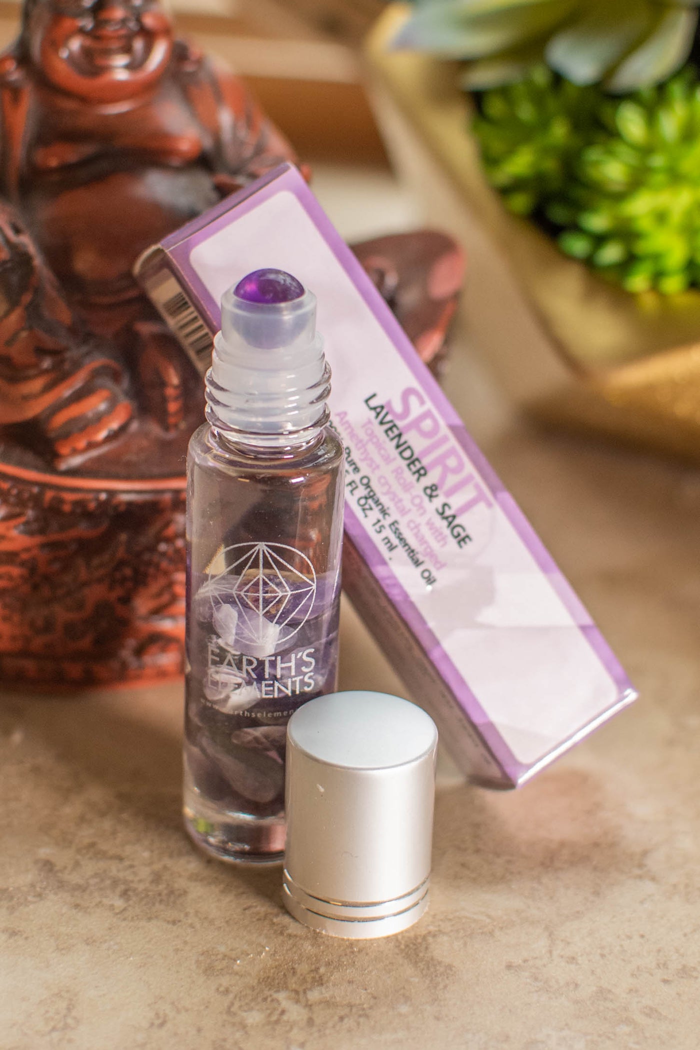 Crystal Charged Organic Essential Oil Roll-On