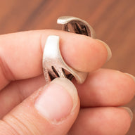 Orbital Swirl Adjustable Zamak Ring