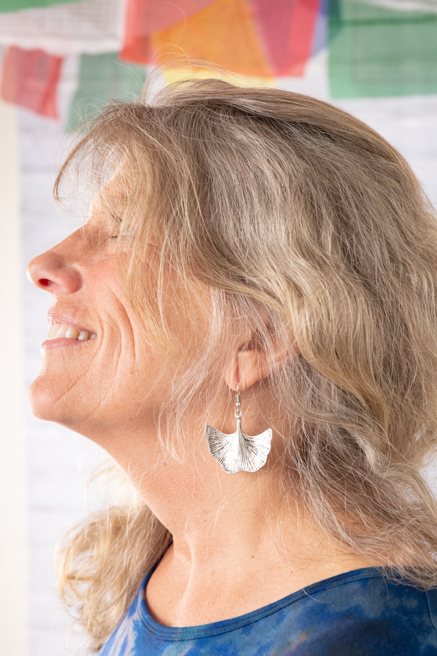 Gingko Leaf Zamak Earrings