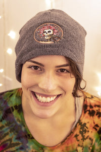 embroidered grateful dead beanie hat