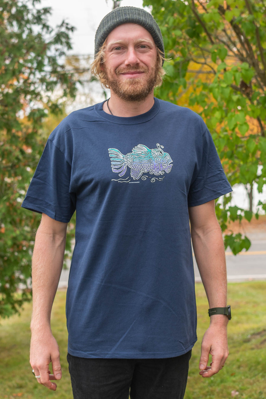 Jerry Garcia Art Fish T-Shirt