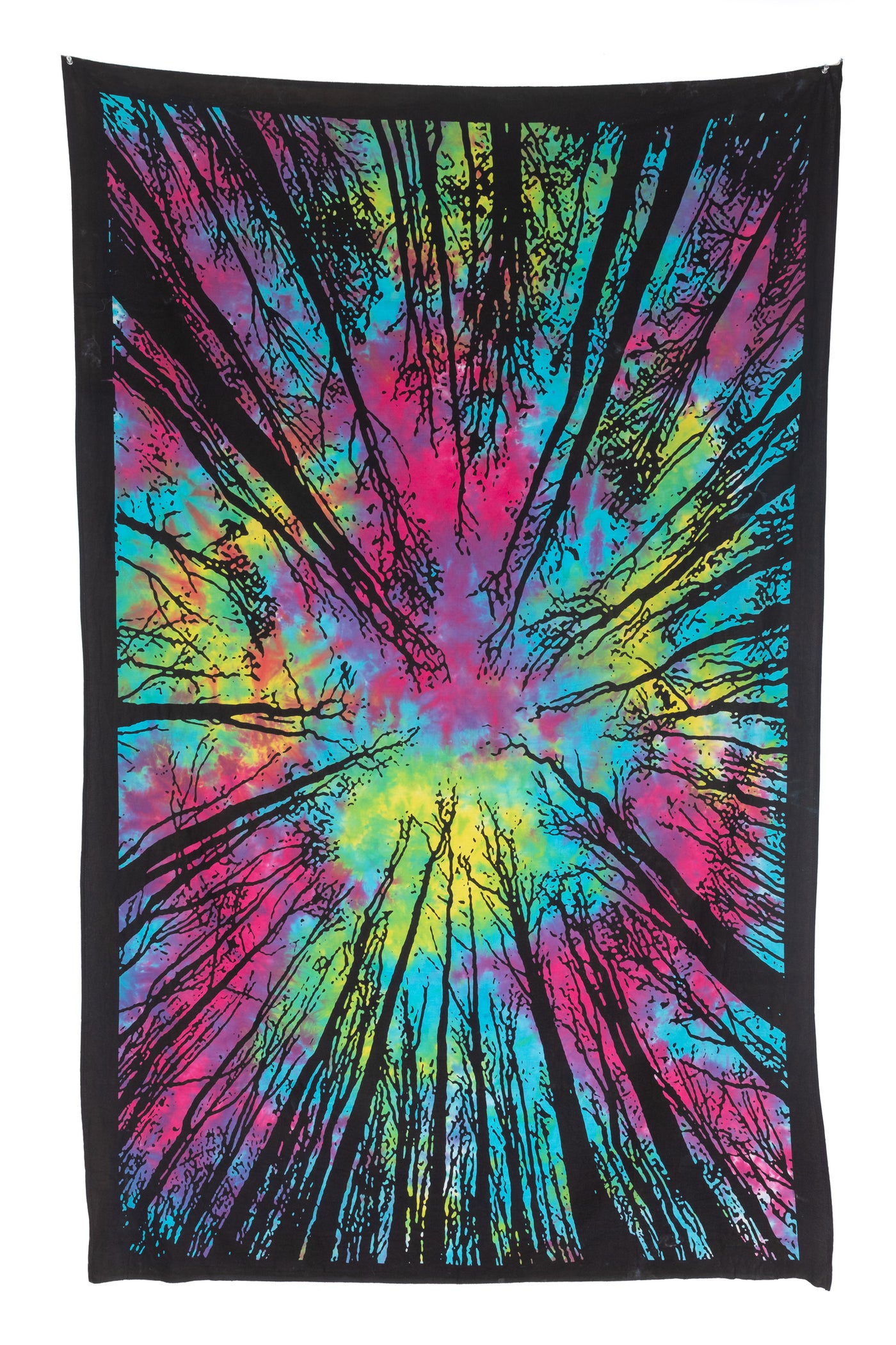 Jungle tie dye tapestry in multi
