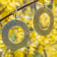 Orbital Flora Zamak Earrings