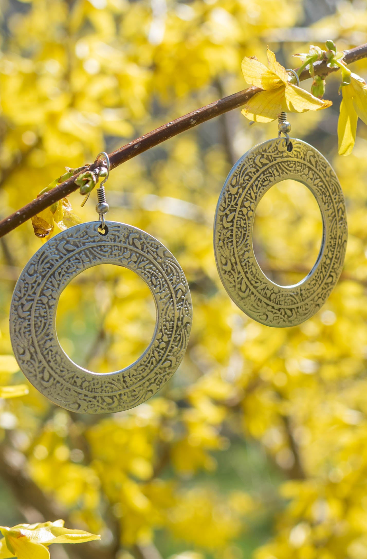 Orbital Flora Zamak Earrings