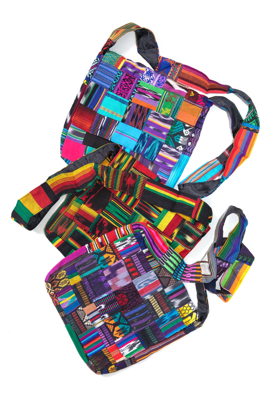 Patchwork Messenger Bag