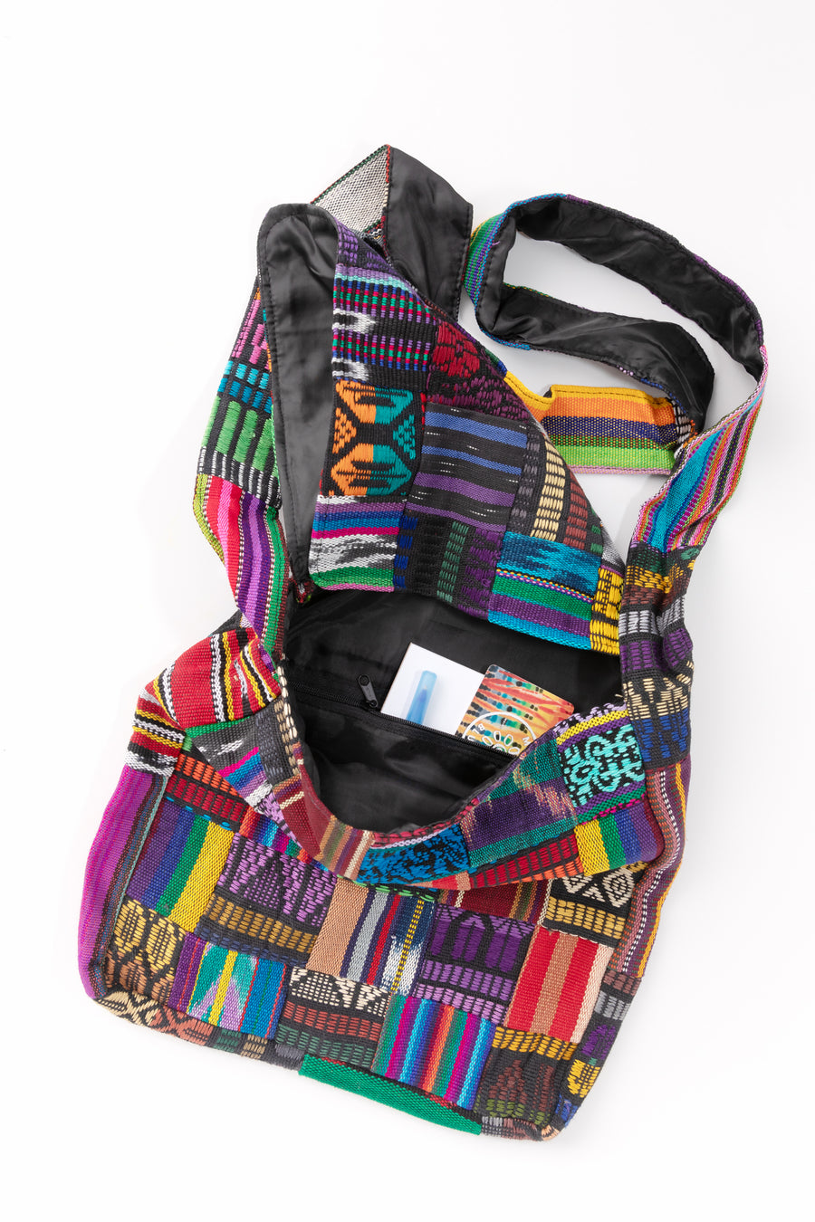 Patchwork Messenger Bag