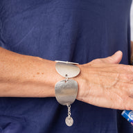 Pounded Zamak Nisa Bracelet