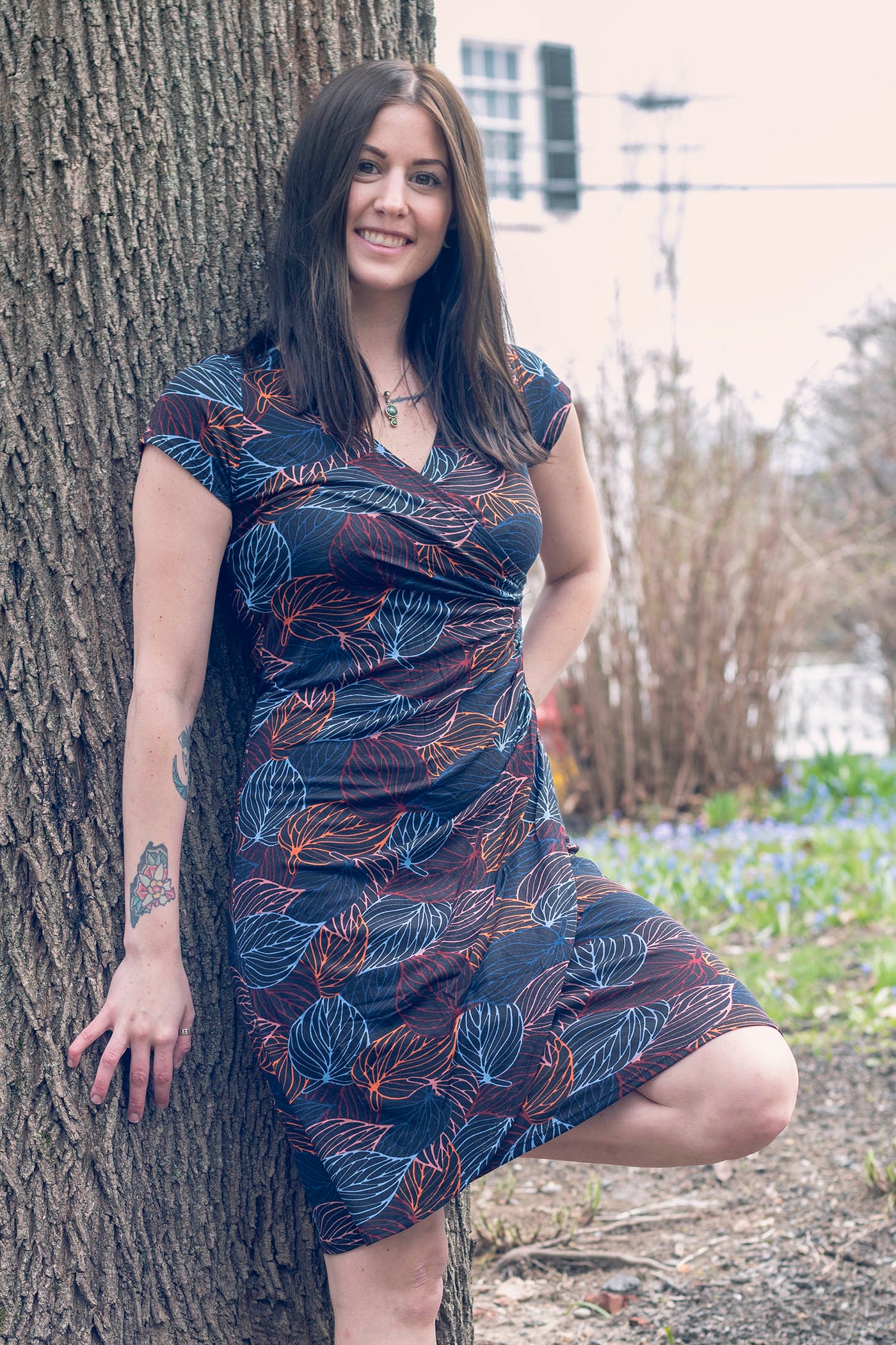 Shelby Faux Wrap Dress