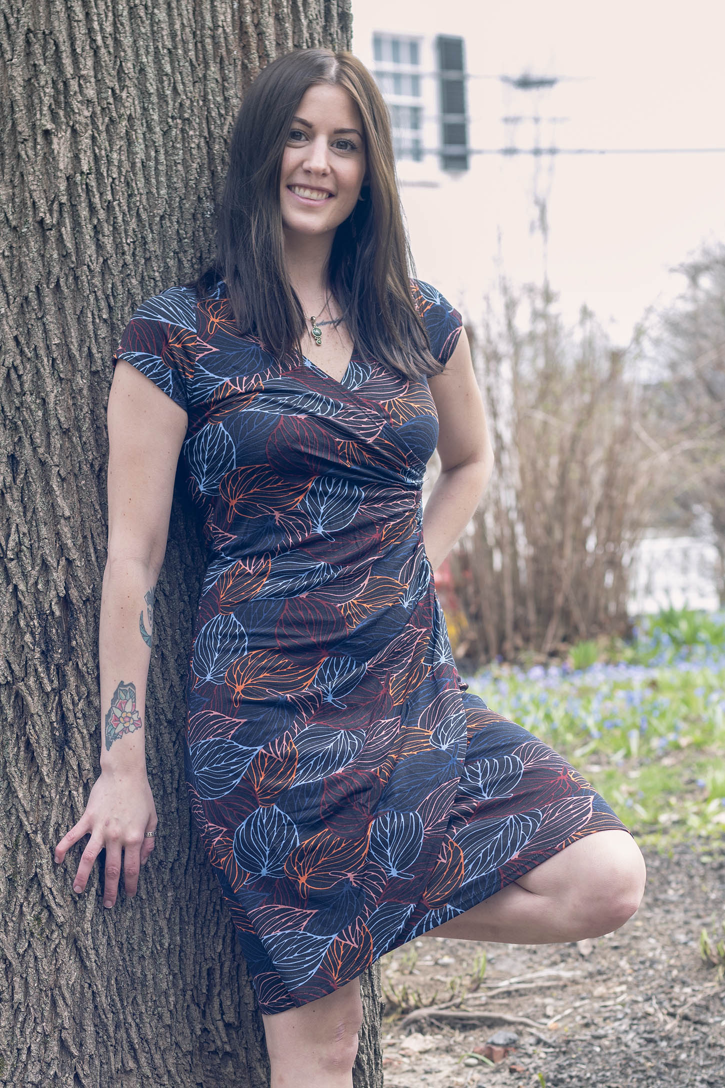 Shelby Faux Wrap Dress