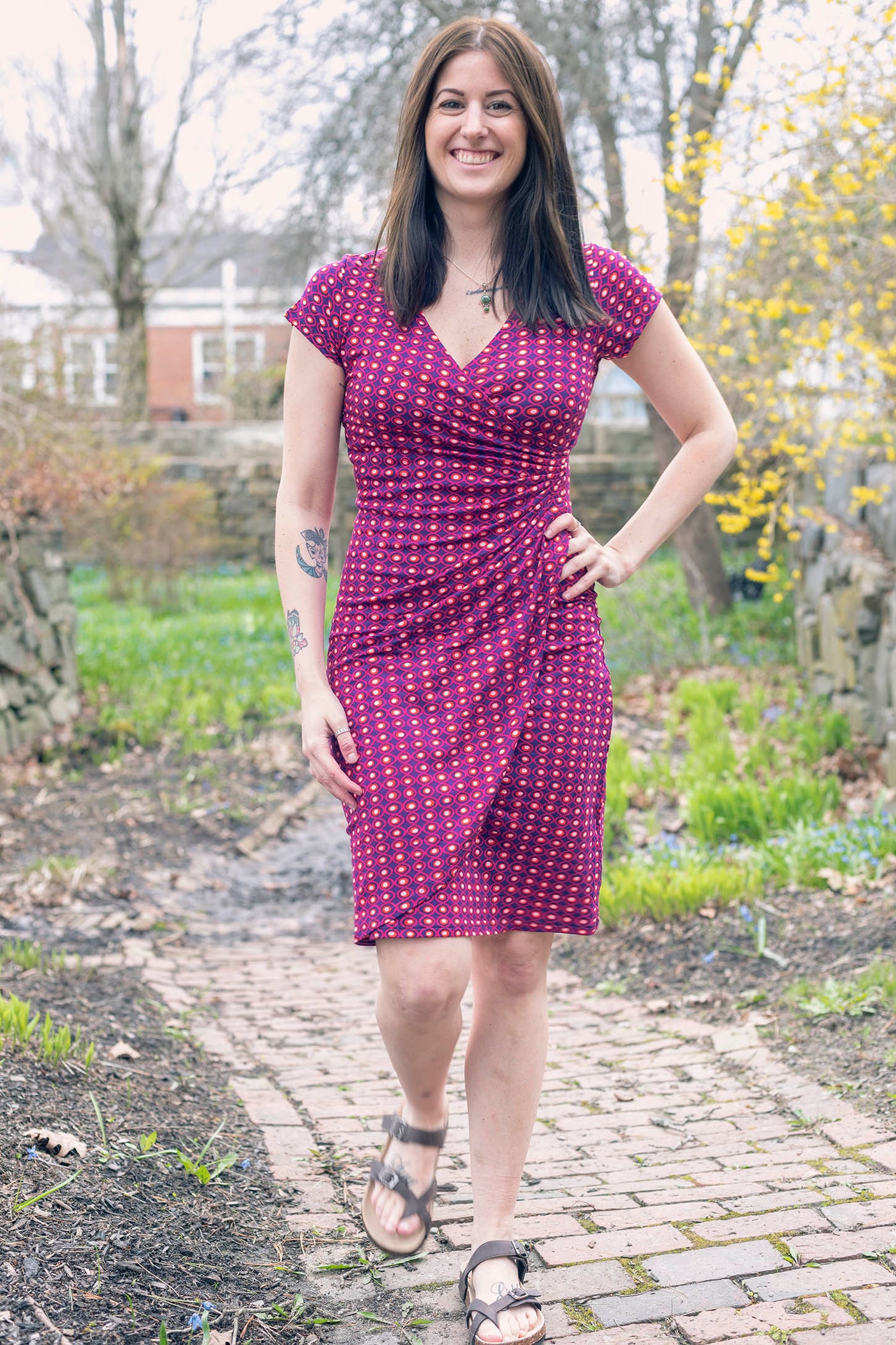 Shelby Faux Wrap Dress