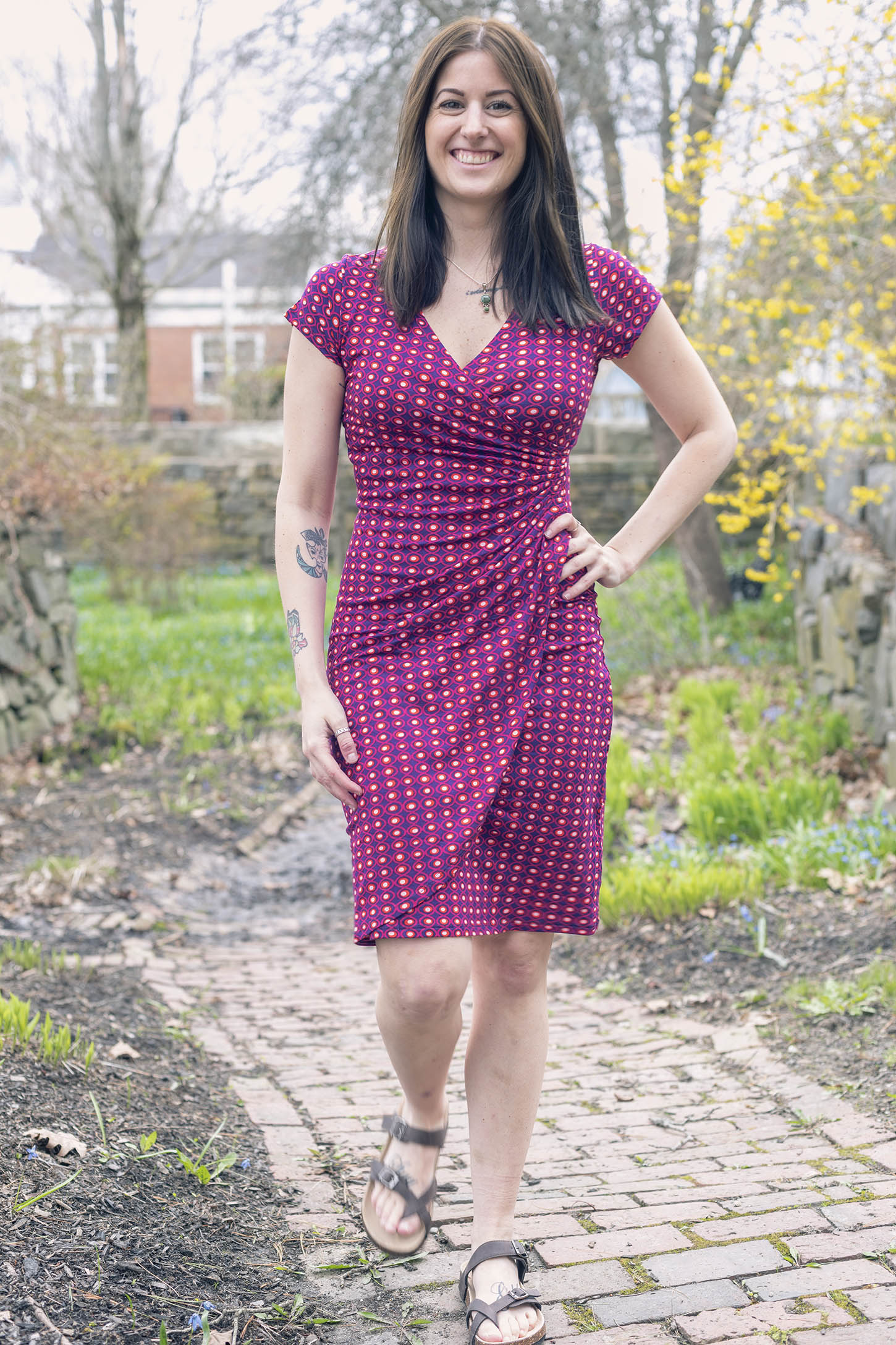 Shelby Faux Wrap Dress