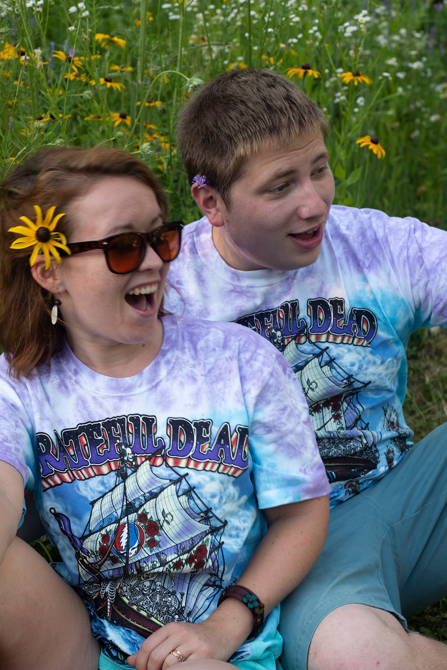 Ship of Fools Tie Dye Grateful Dead T-Shirt