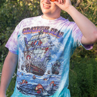 Ship of Fools Tie Dye Grateful Dead T-Shirt