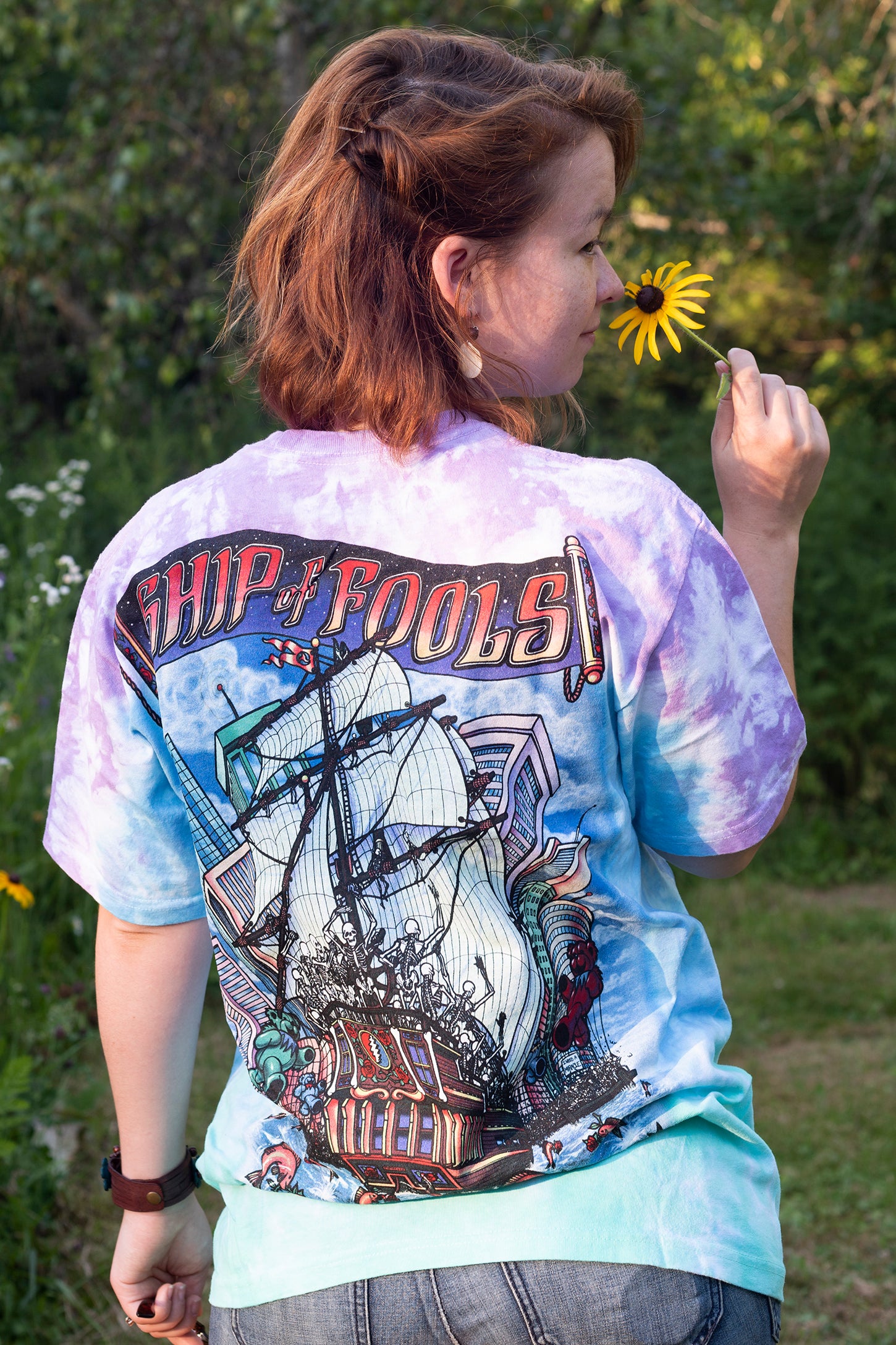 Ship of Fools Tie Dye Grateful Dead T-Shirt