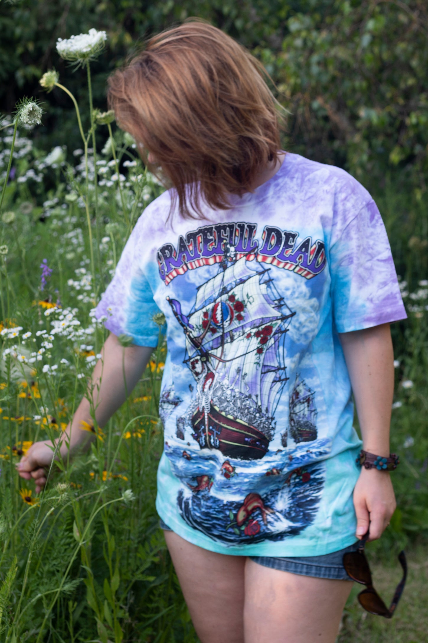 Ship of Fools Tie Dye Grateful Dead T-Shirt