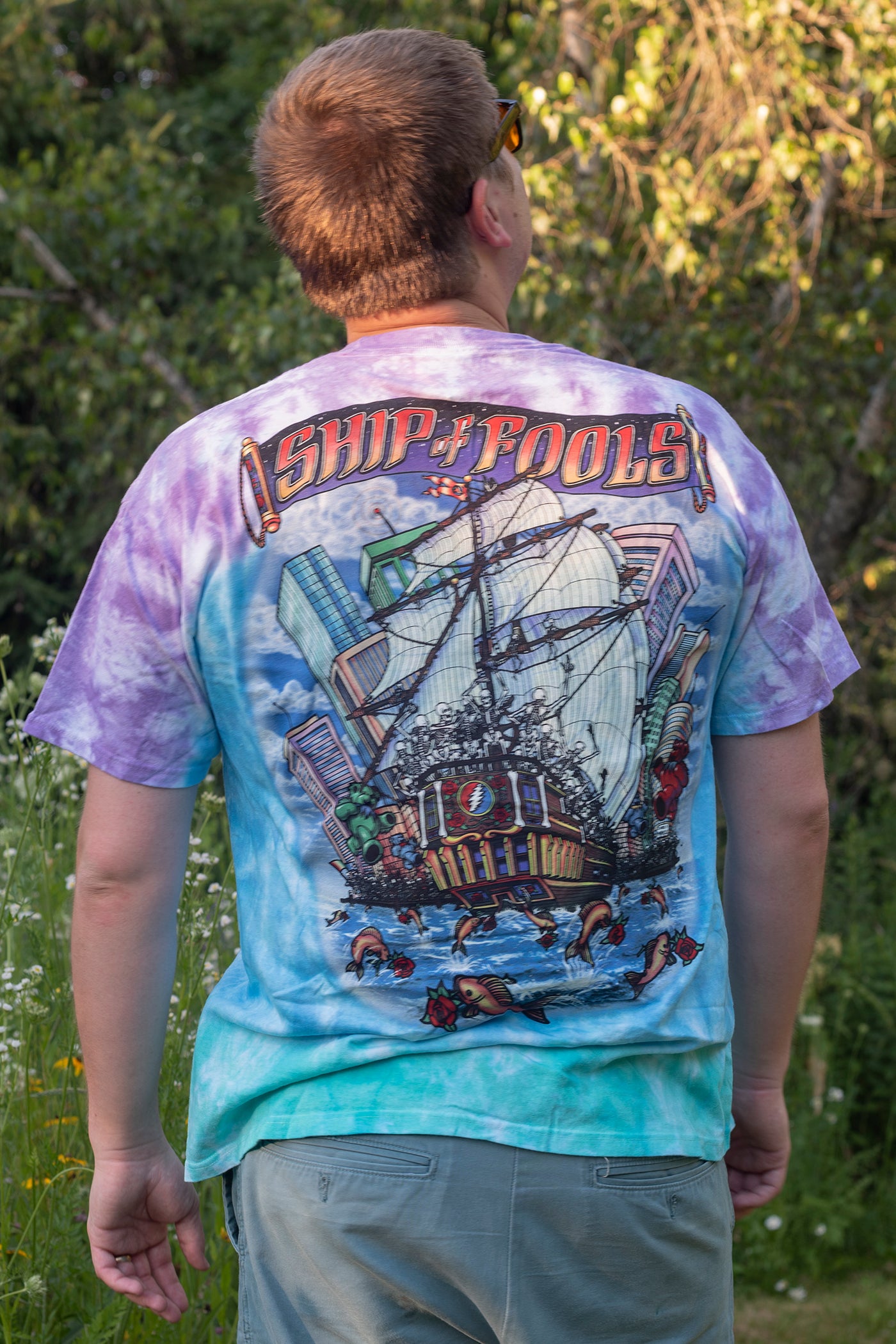 Ship of Fools Tie Dye Grateful Dead T-Shirt