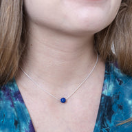 Single Gem Bead Necklace