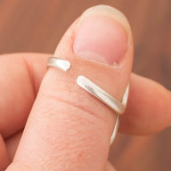Open Infinity Adjustable Zamak Ring