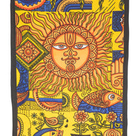 Sun Ohm Collage Tapestry
