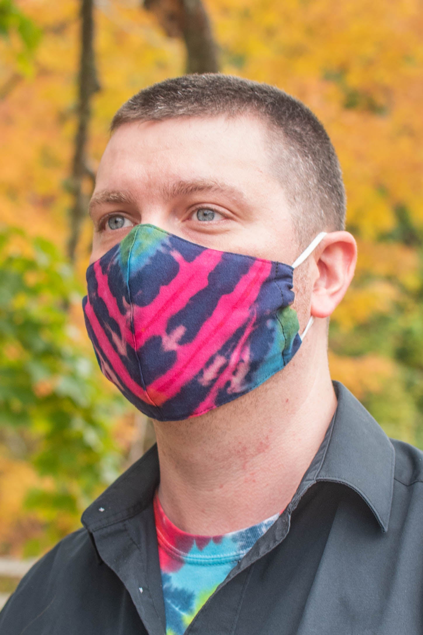 Tie Dye Face Mask with Filter Pocket