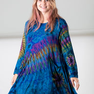 Althea Flare Mudmee Tie Dye Dress
