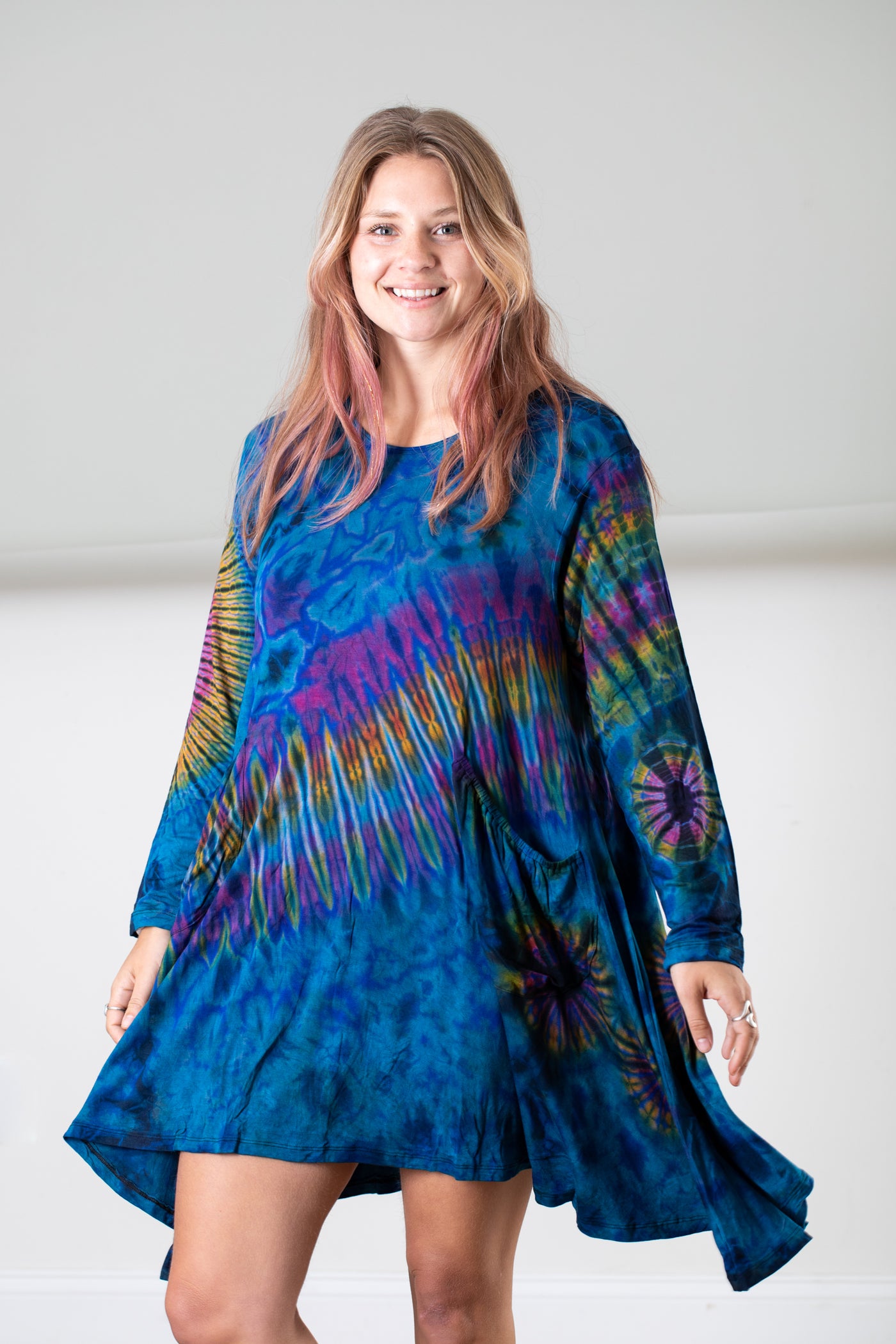 Althea Flare Mudmee Tie Dye Dress