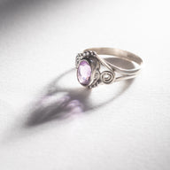 Ariana Faceted Amethyst Ring