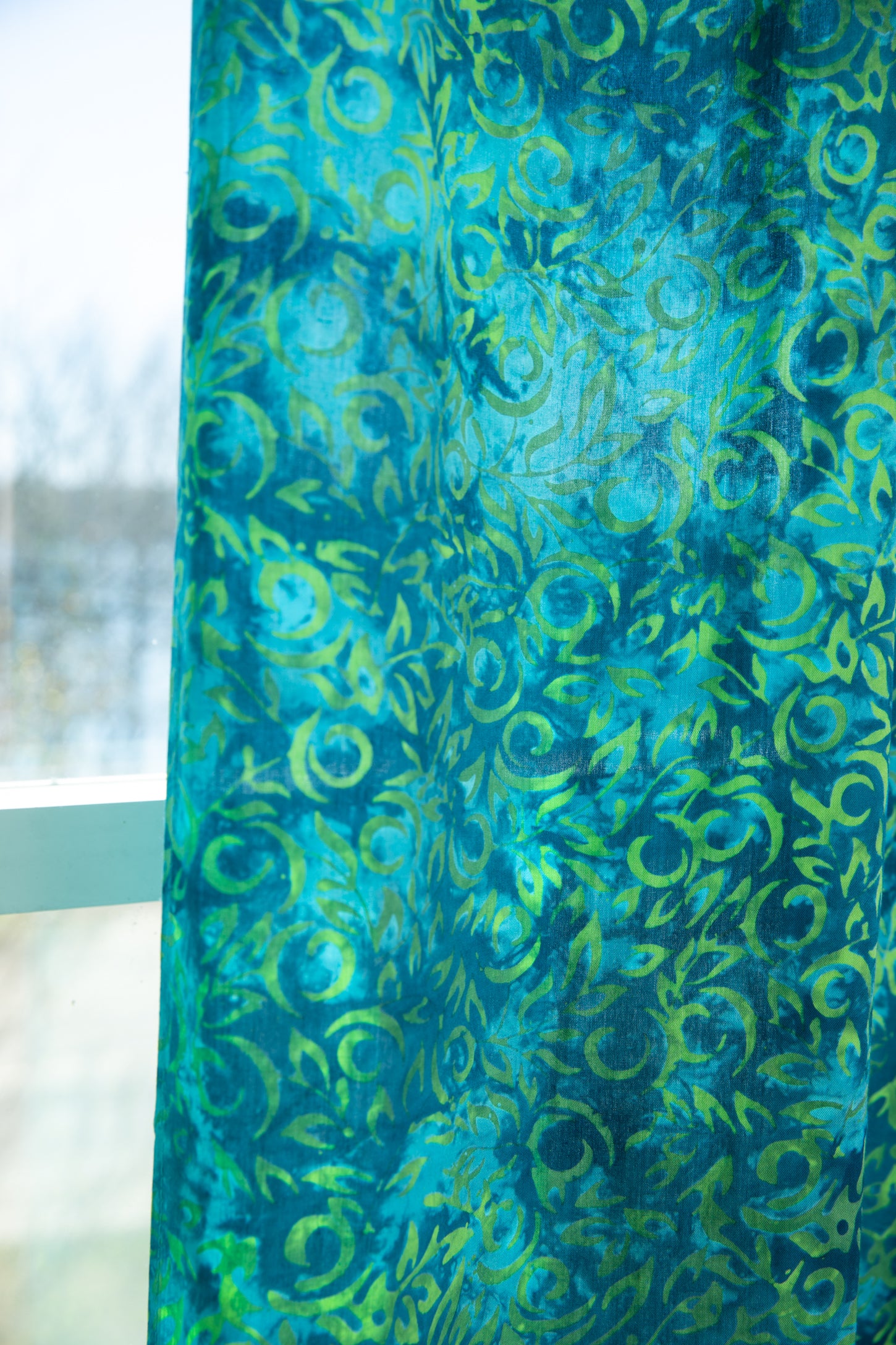 Batik Curtain Panel