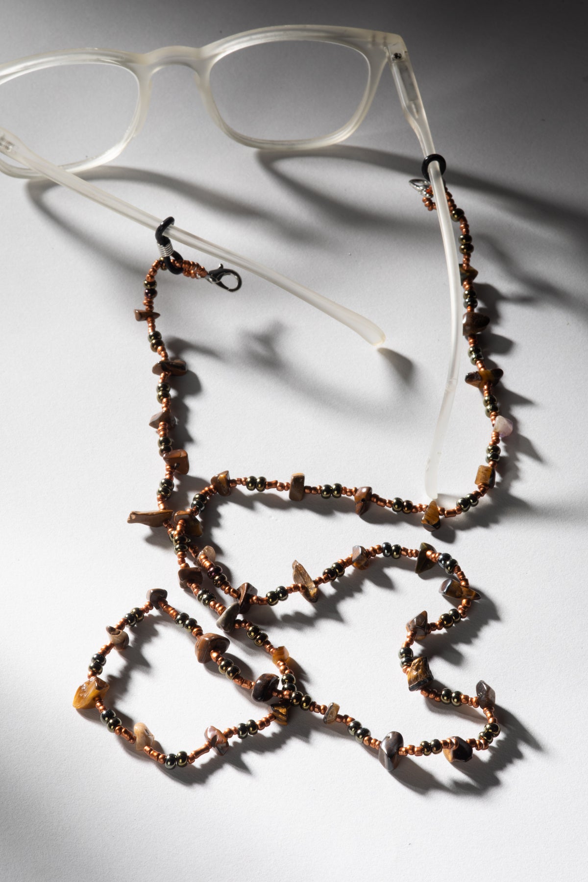 Beaded Gemstone Glasses Lanyard | Boho Sunglass Chain  display picture 2