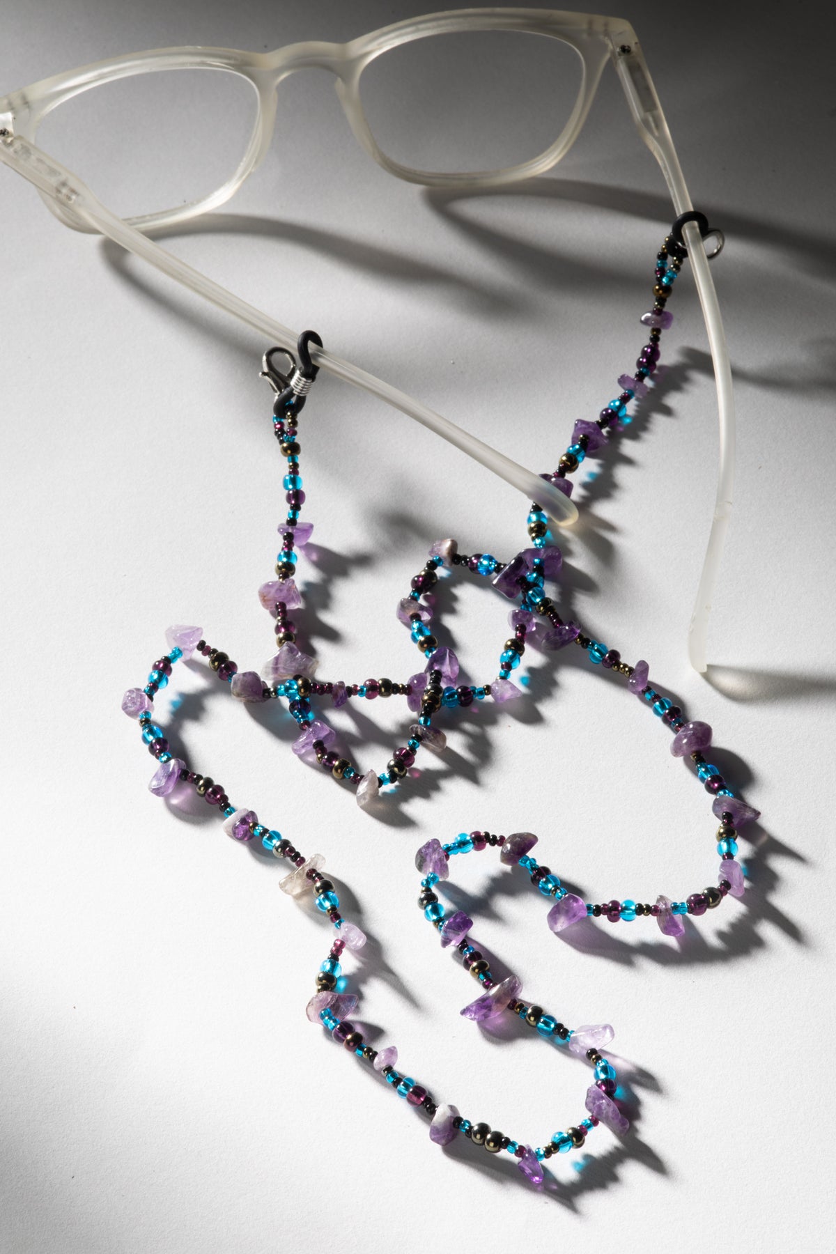 Beaded Gemstone Glasses Lanyard | Boho Sunglass Chain 