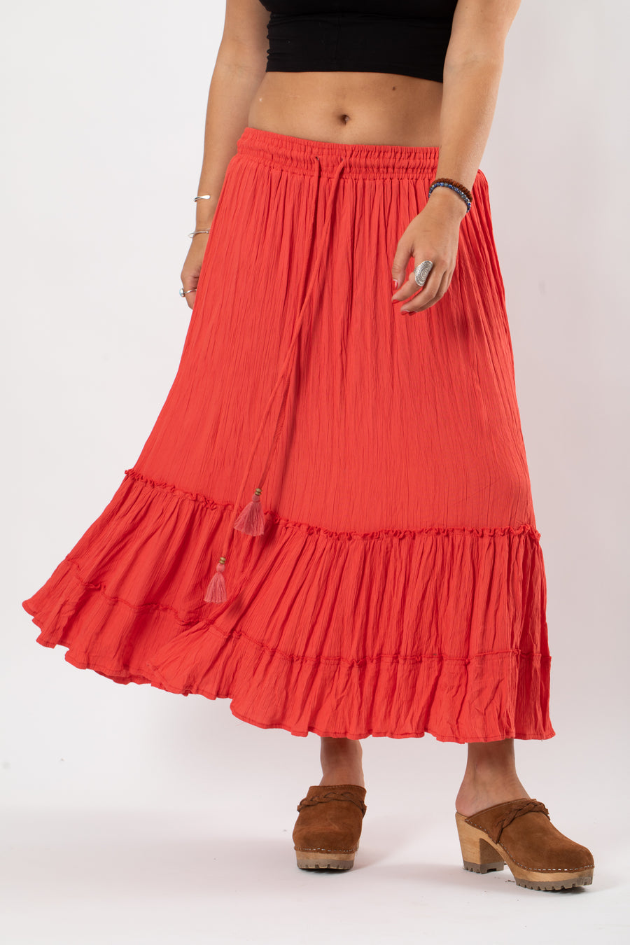 Breezy Bliss Boho Prairie Skirt