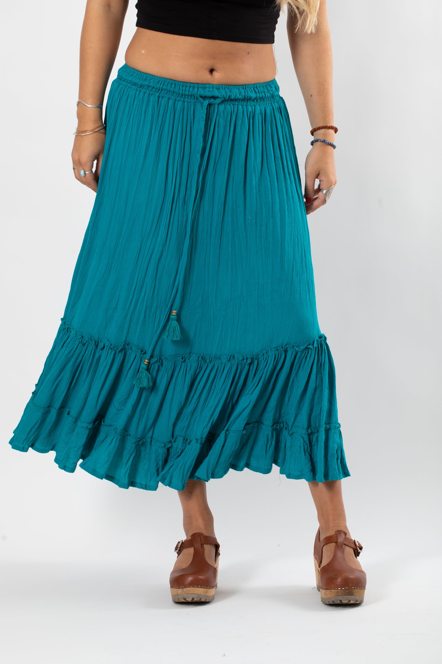 Tiered prairie skirt clearance