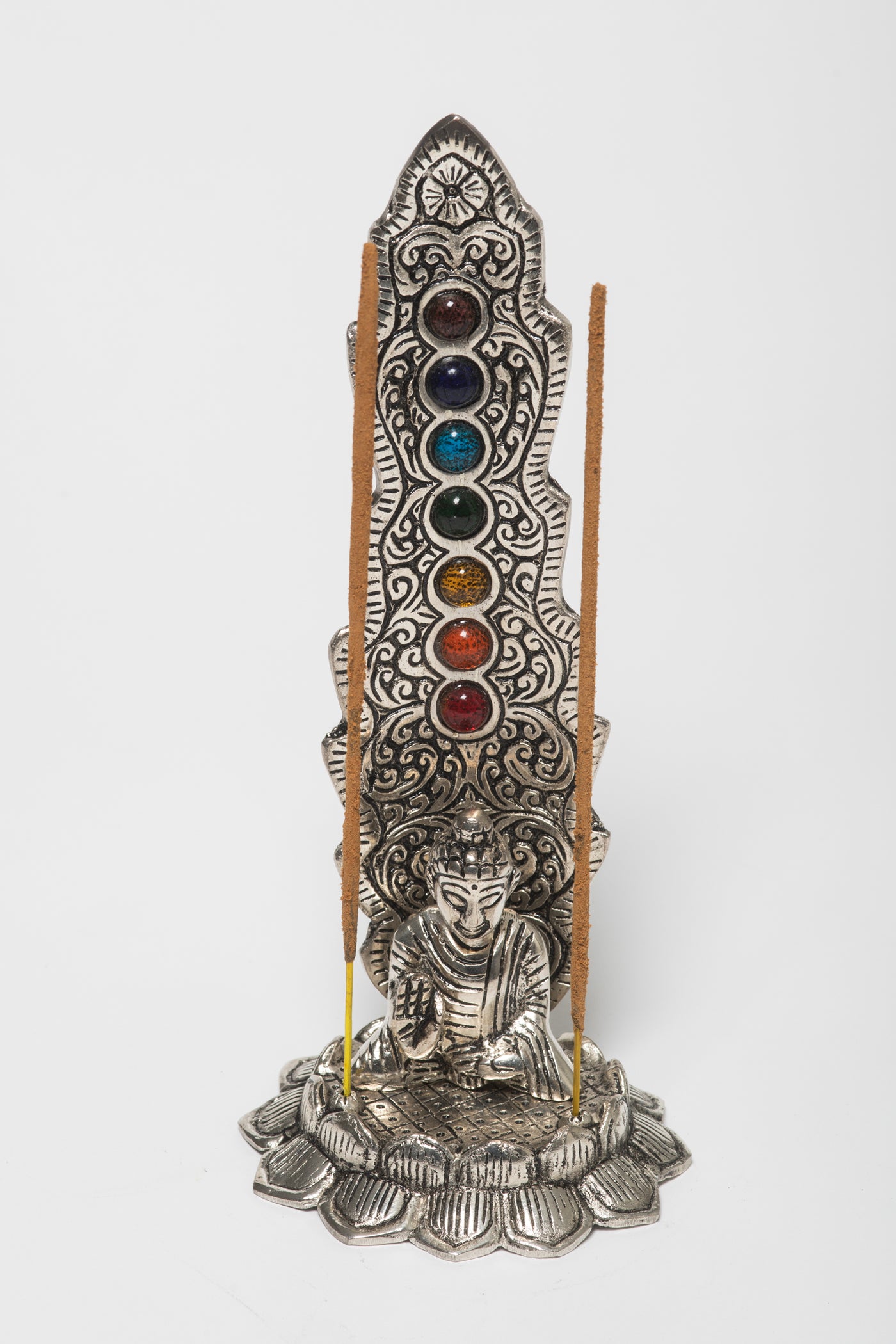 Buddha On Lotus Incense Burner