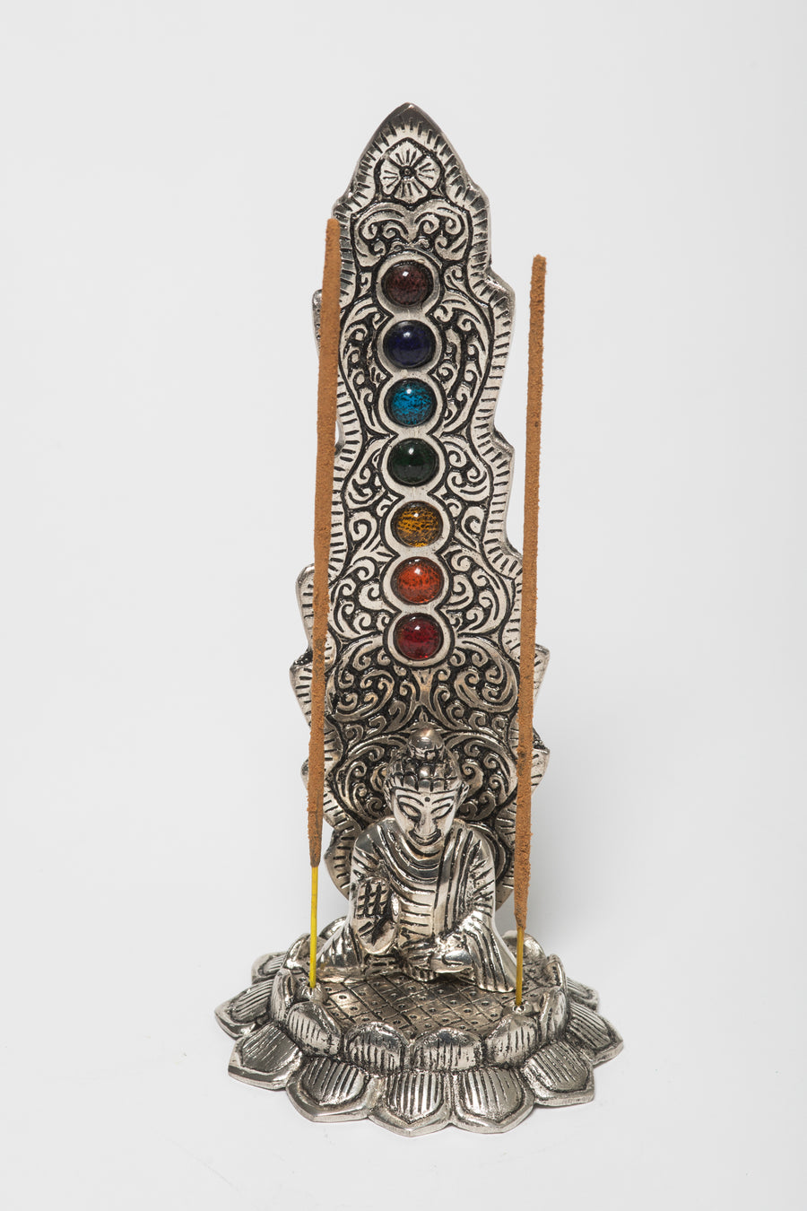 Buddha On Lotus Incense Burner