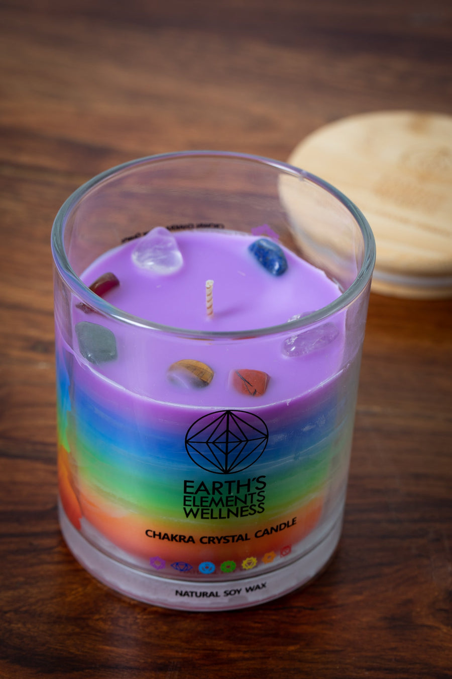 Chakra Crystals Candle