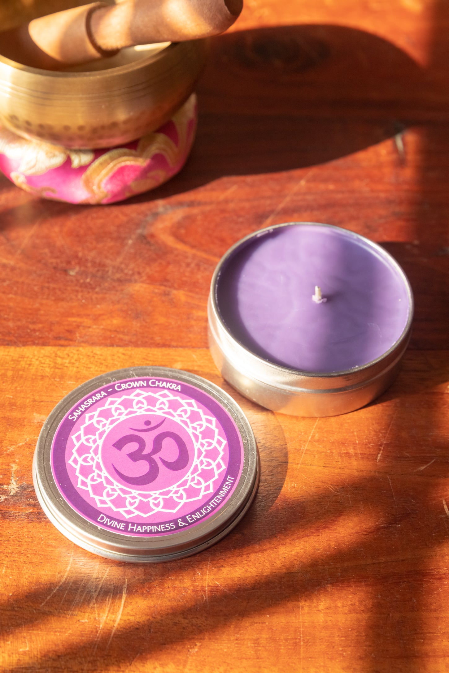 Chakra Travel Tin Candle