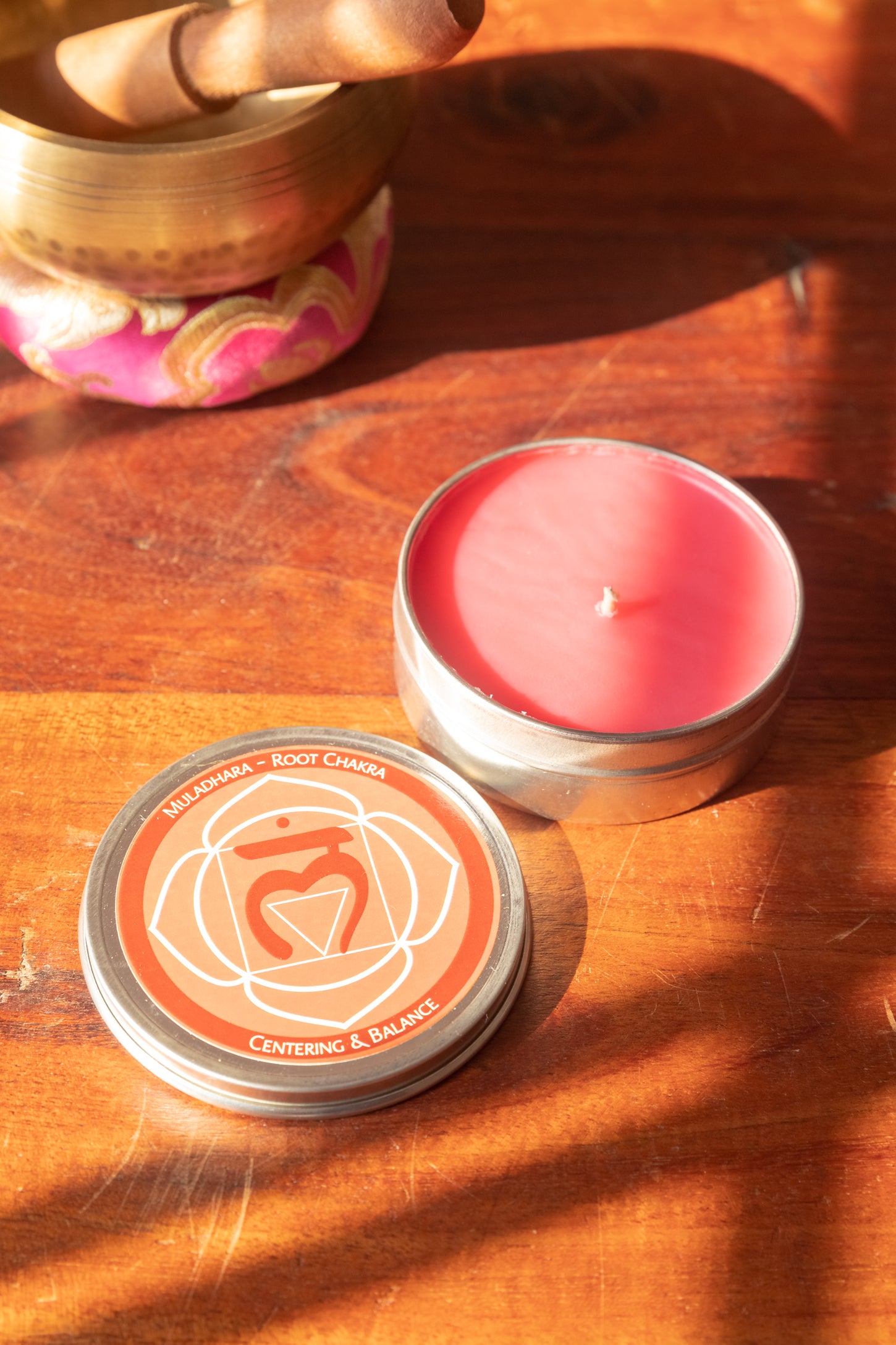 Chakra Travel Tin Candle