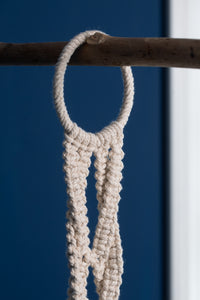 Crochet plant hanger in braid