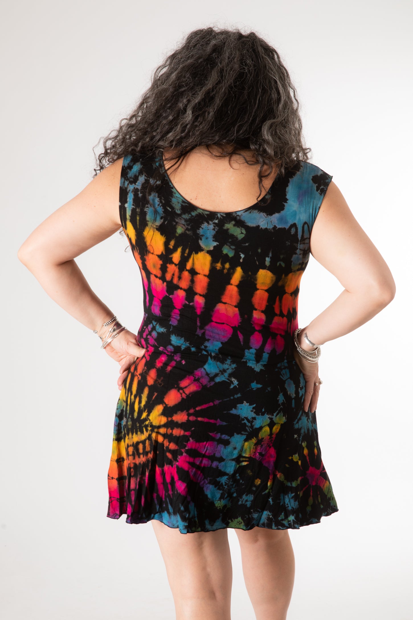 Tie dye cocktail dress hot sale