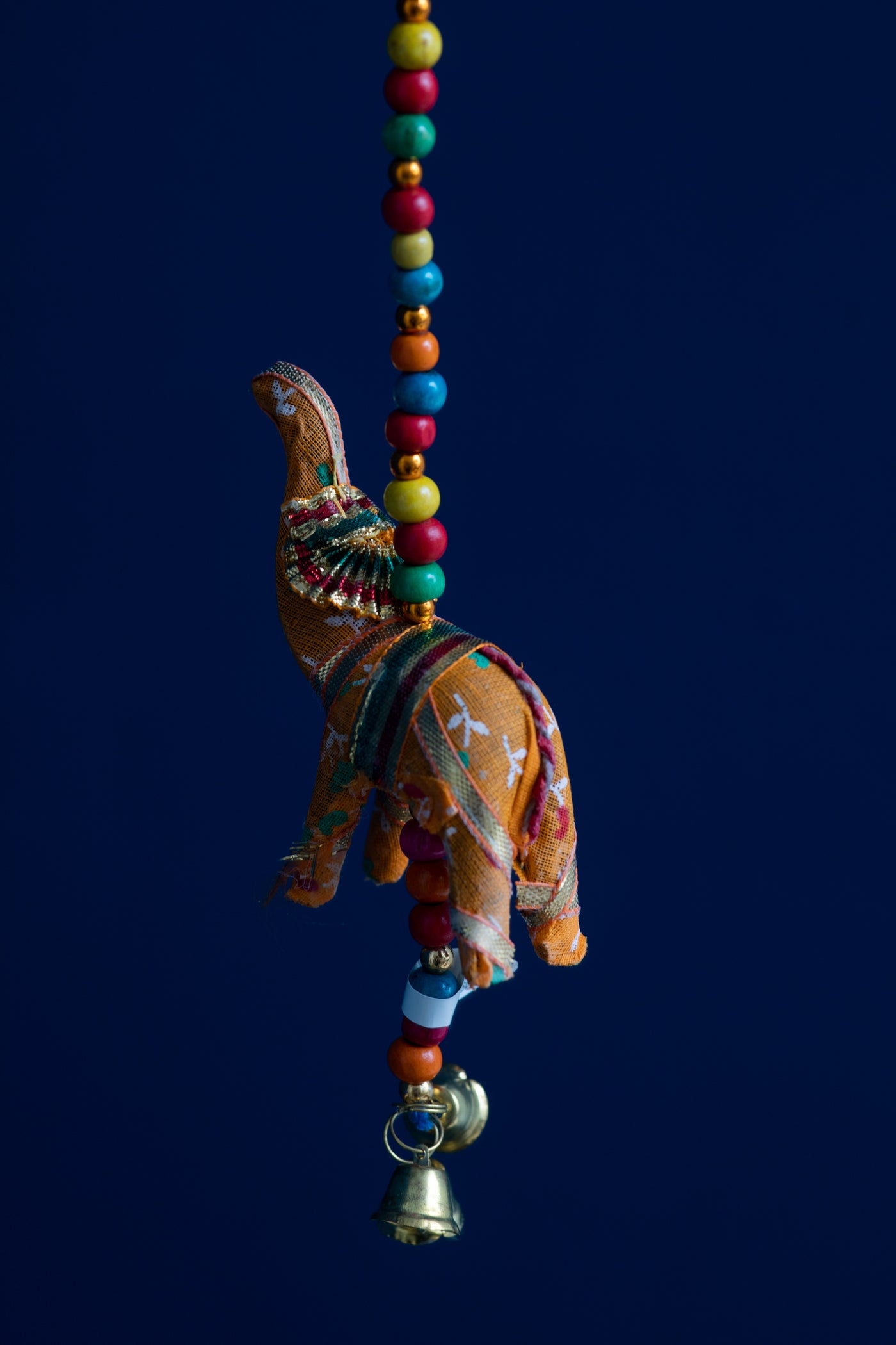 Elephant mobile in blue