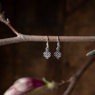 Endless Knot Sterling Earrings