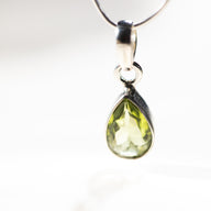 Faceted Teardrop Gem Necklace